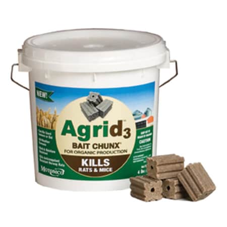 Motomco 23144 Agrid 3 Bait Chunx 4 Pound MO38247